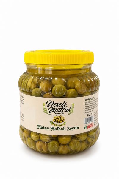 Yeşil Zeytin Halhali 1 Kg