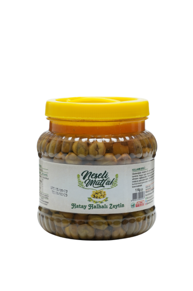 Yeşil Zeytin Halhali 1 Kg