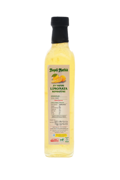 Limonata  Konsantre Ev Yapımı 690 ml