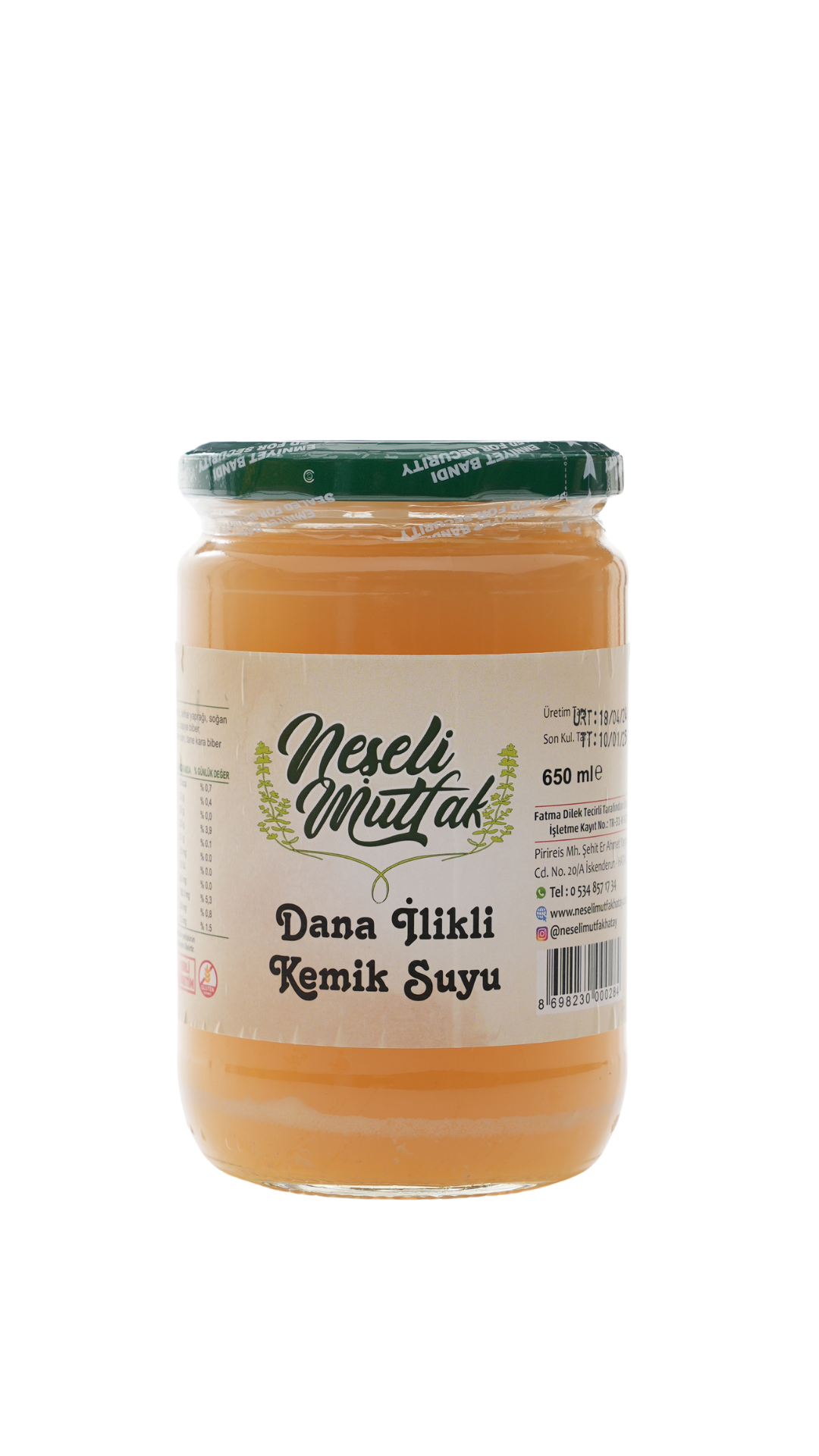 Dana İlikli Kemik Suyu 650 ml ( 2 adet )