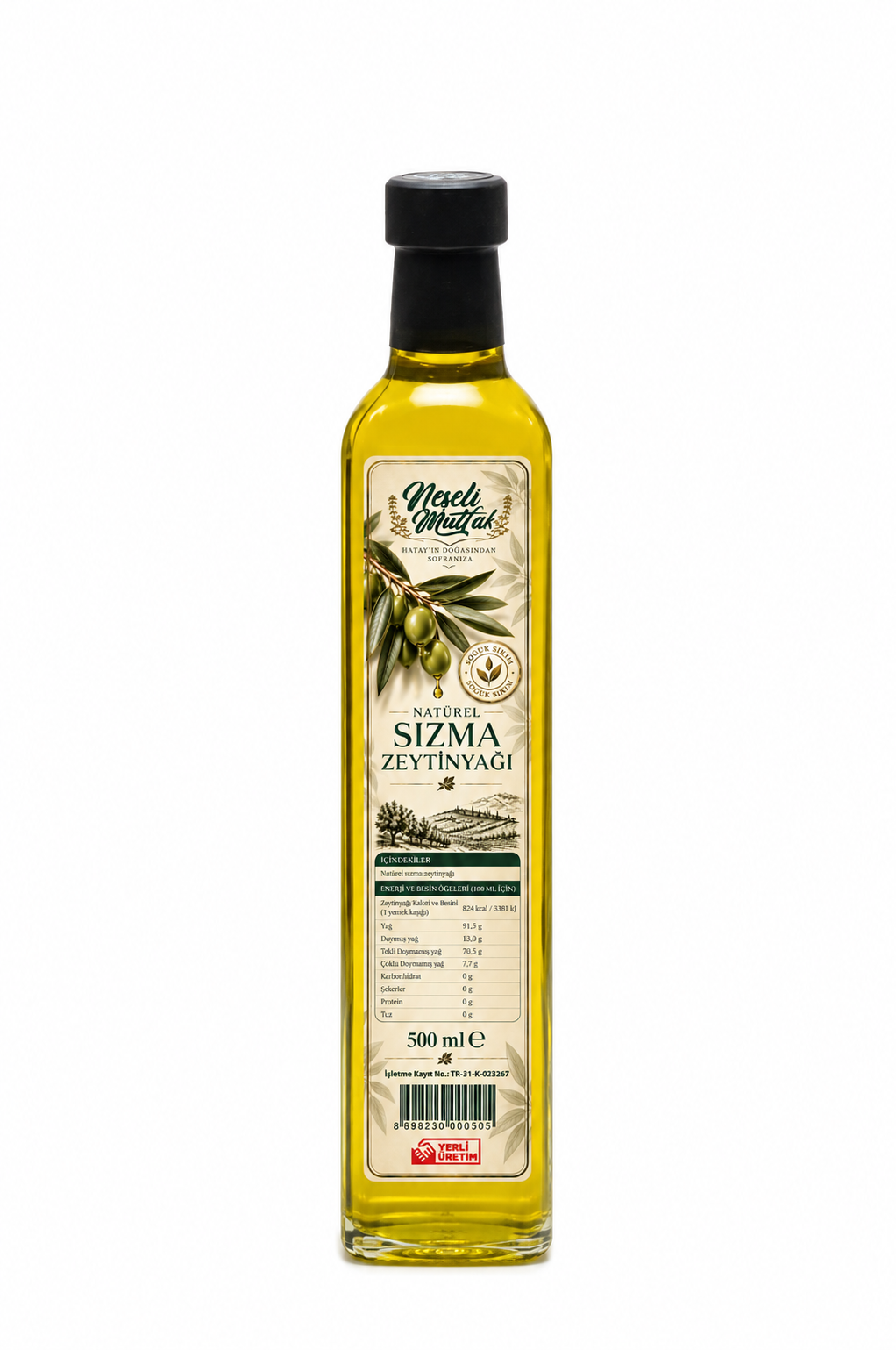 Natural Sızma Zeytinyağı Hatay 500 ml