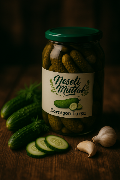 Kornişon Turşu ( Cam Kavanoz ) 1 Kg