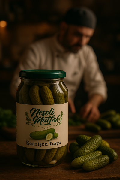 Kornişon Turşu ( Cam Kavanoz ) 1 Kg