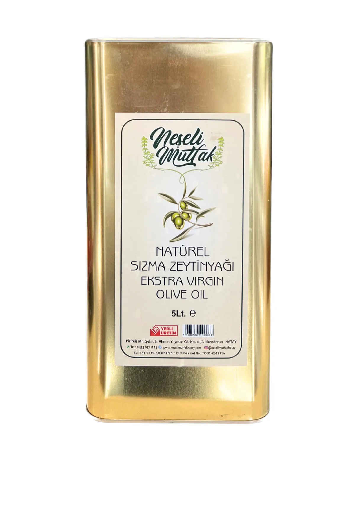 Hatay Naturel Sızma Zeytinyağı 5 Lt