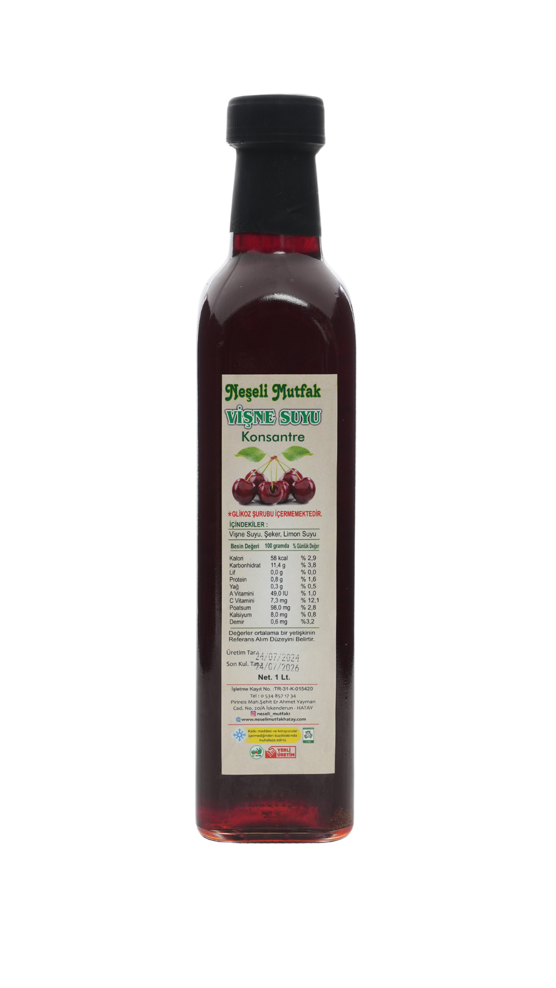 Konsantre Vişne Suyu 500 ml
