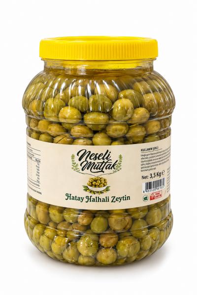 Yeşil Kırma Zeytin Halhali 5 Kg