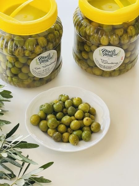 Yeşil Zeytin Tüm Tatlandırma Kırılmamış 1 Kg