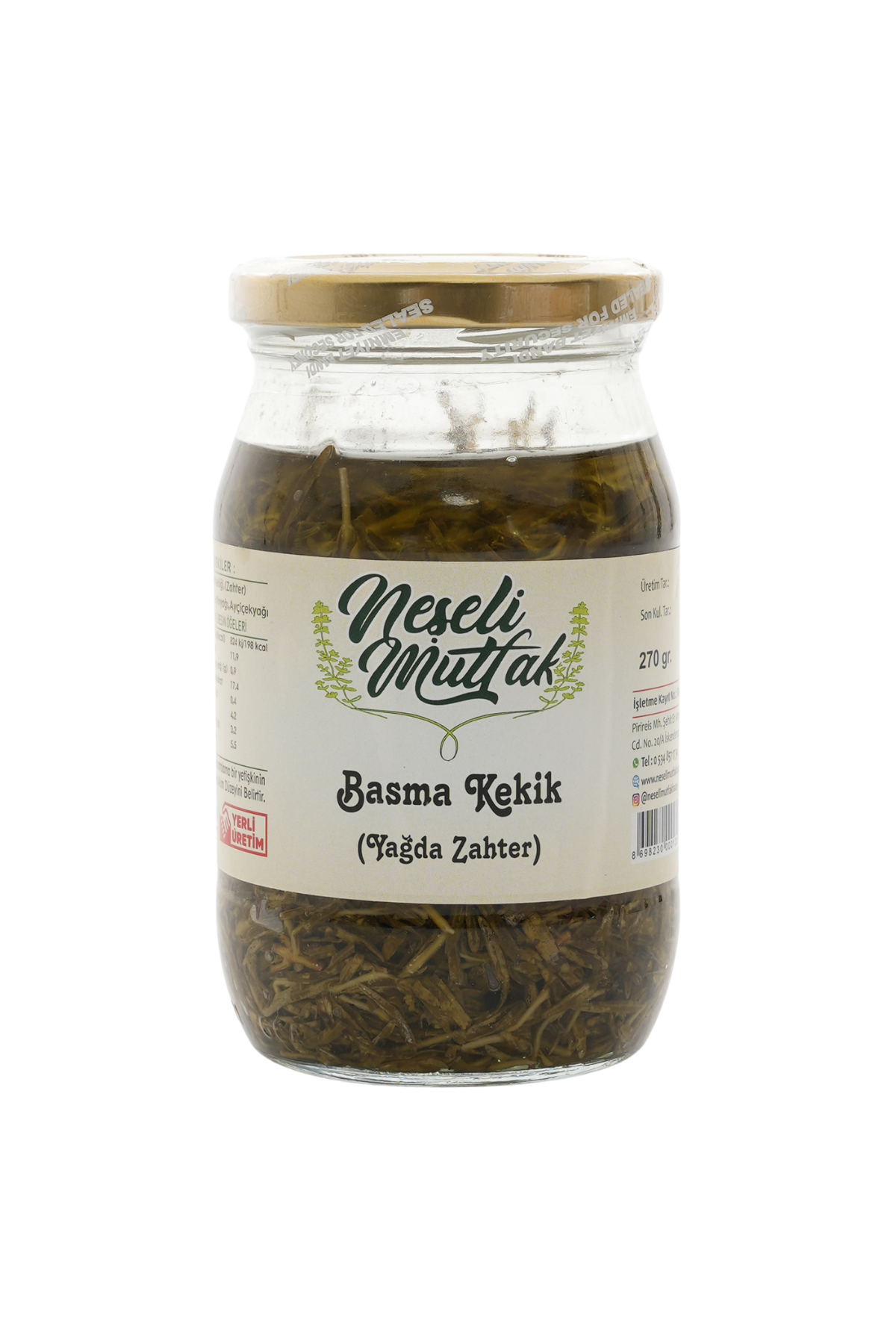 Basma Kekik (Yağda Zahter) 270 Gr