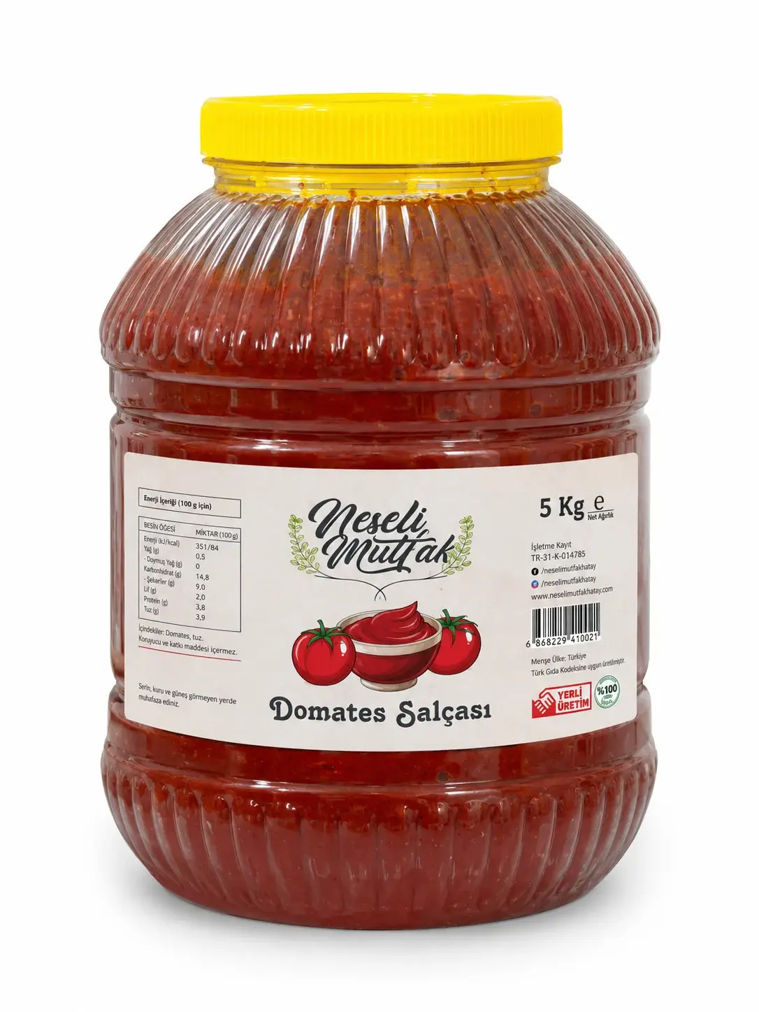 Domates Salçası 5 kg Yeni Sezon