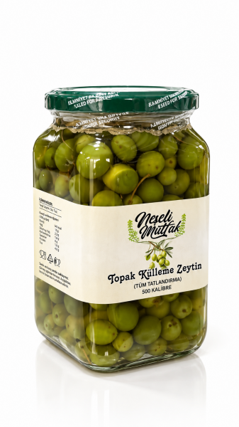Yeşil Zeytin Topak Külleme Kırılmadan Tatlandırma 460 gr Net