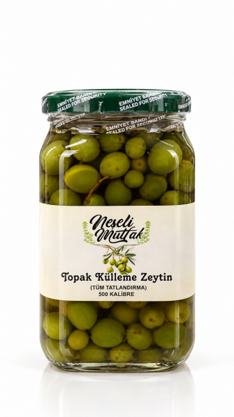 Yeşil Zeytin Topak Külleme Kırılmadan Tatlandırma 460 gr Net